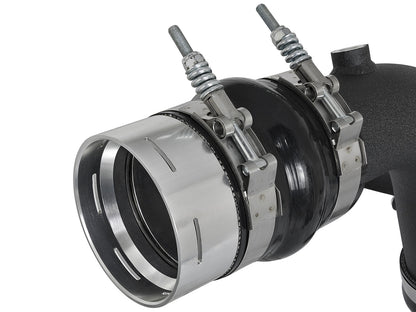 BladeRunner 3 Inch Aluminum Hot and Cold Charge Pipe Kit Black Ford Diesel Trucks 17-22 V8-6.7L (td) aFe Power-4