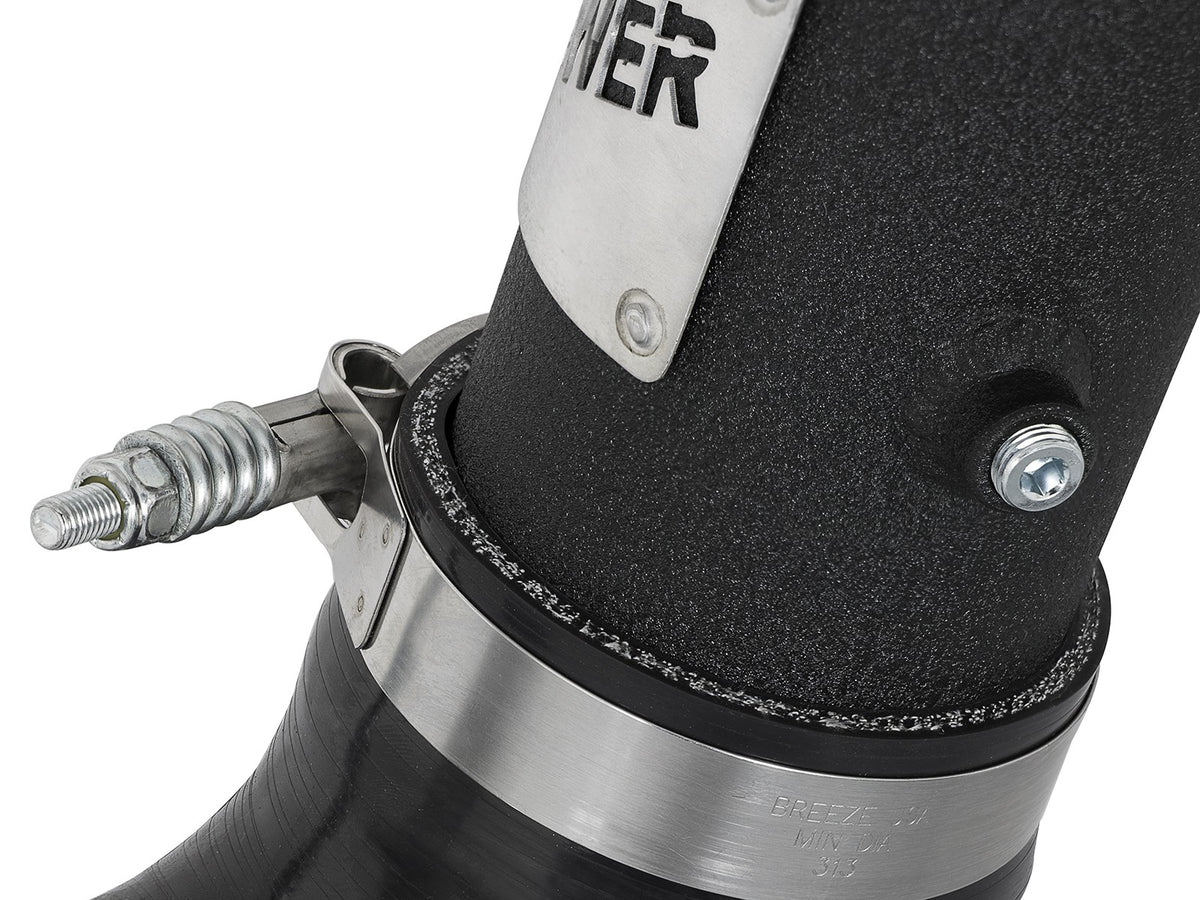 BladeRunner 3 Inch Aluminum Hot and Cold Charge Pipe Kit Black Ford Diesel Trucks 17-22 V8-6.7L (td) aFe Power-6