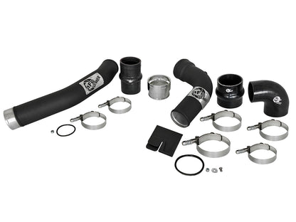 BladeRunner 3 Inch Aluminum Hot and Cold Charge Pipe Kit Black Ford Diesel Trucks 17-22 V8-6.7L (td) aFe Power-7