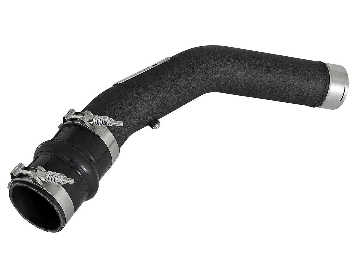 BladeRunner 3 Inch Aluminum Hot Charge Pipe Black Ford Diesel Trucks 17-22 V8-6.7L (td) aFe Power-1