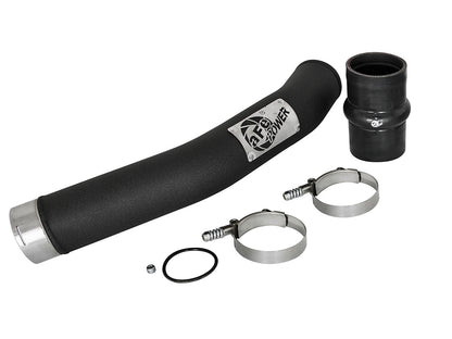 BladeRunner 3 Inch Aluminum Hot Charge Pipe Black Ford Diesel Trucks 17-22 V8-6.7L (td) aFe Power-5