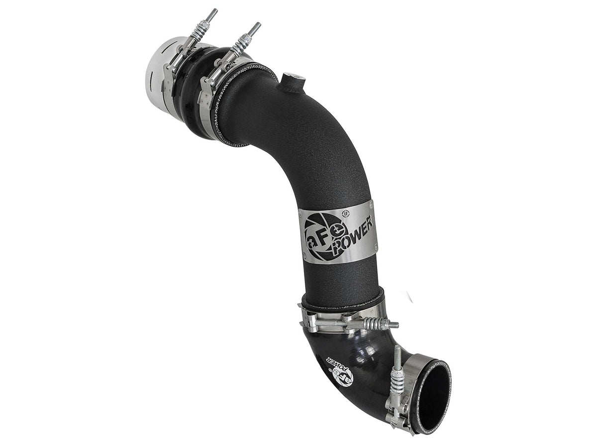 BladeRunner 3 Inch Aluminum Cold Charge Pipe Black Ford Diesel Trucks 17-22 V8-6.7L (td) aFe Power