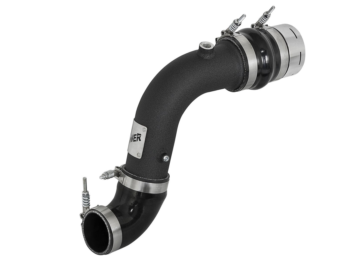 BladeRunner 3 Inch Aluminum Cold Charge Pipe Black Ford Diesel Trucks 17-22 V8-6.7L (td) aFe Power-1