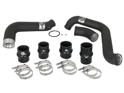 BladeRunner 3 Inch & 3-1/2 Inch Aluminum Hot and Cold Charge Pipe Kit Black GM Diesel Trucks 17-19 V8-6.6L (td) L5P aFe Power-5