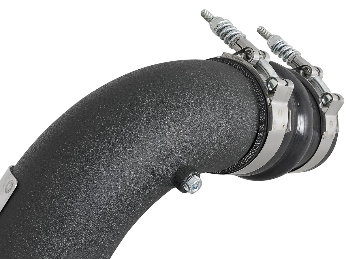 BladeRunner 3 Inch Aluminum Hot Charge Pipe Black GM Diesel Trucks 17-19 V8-6.6L (td) L5P aFe Power-1