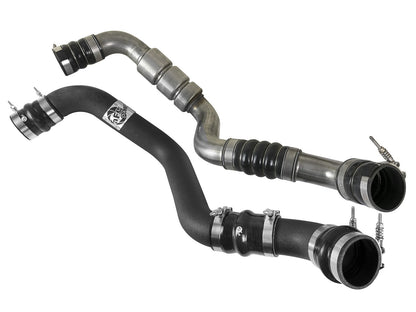BladeRunner 3 Inch Aluminum Hot Charge Pipe Black GM Diesel Trucks 17-19 V8-6.6L (td) L5P aFe Power-3