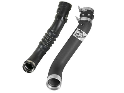 BladeRunner 3 Inch Aluminum Cold Charge Pipe Black GM Diesel Trucks 17-19 V8-6.6L (td) L5P aFe Power-3