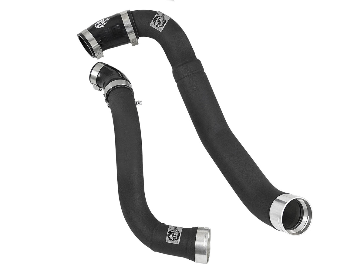 BladeRunner 3-1/2 Inch to 3 Inch Aluminum Cold Charge Pipe Black Ford F-150 18-19 V6-3.0L (td) aFe Power
