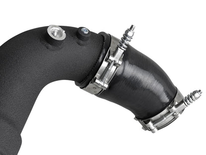 BladeRunner 3-1/2 Inch to 3 Inch Aluminum Cold Charge Pipe Black Ford F-150 18-19 V6-3.0L (td) aFe Power-1