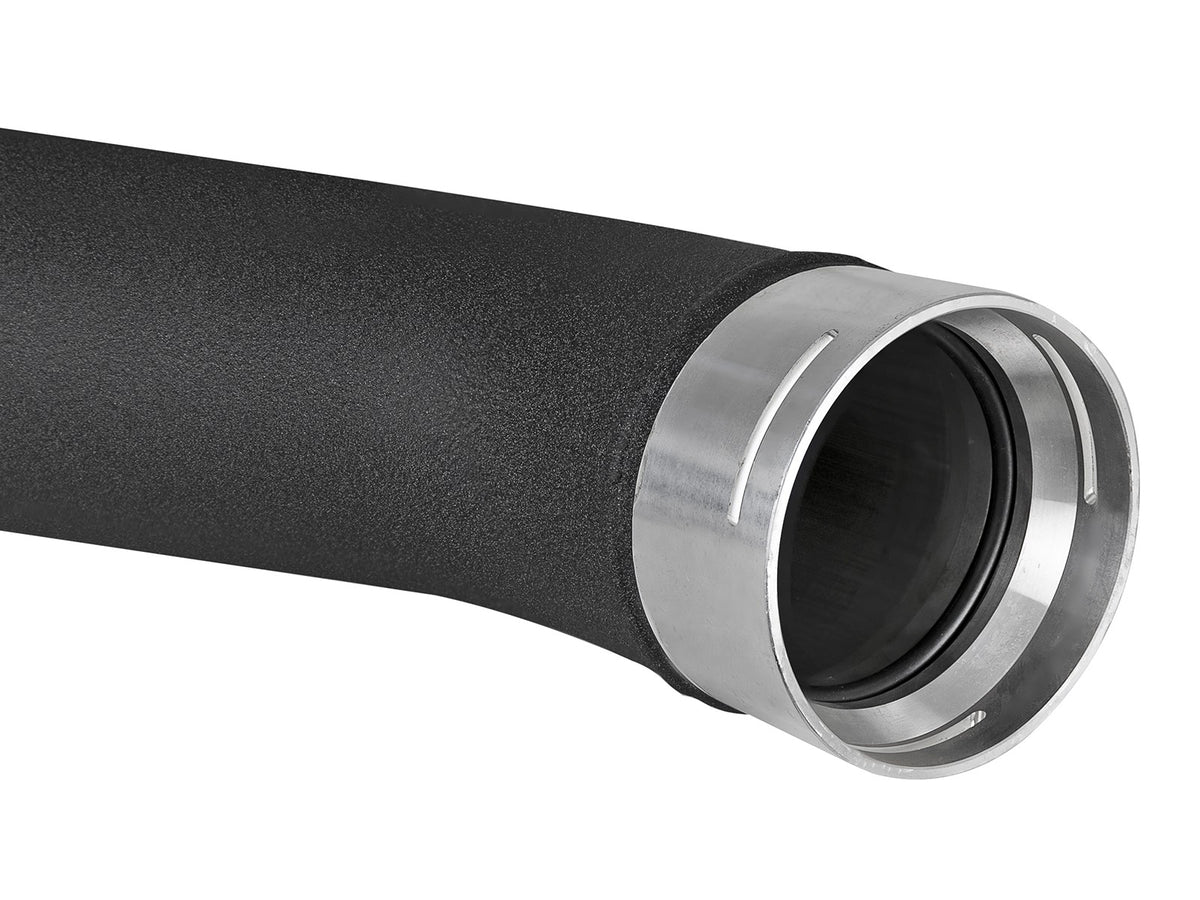 BladeRunner 3-1/2 Inch to 3 Inch Aluminum Cold Charge Pipe Black Ford F-150 18-19 V6-3.0L (td) aFe Power-2