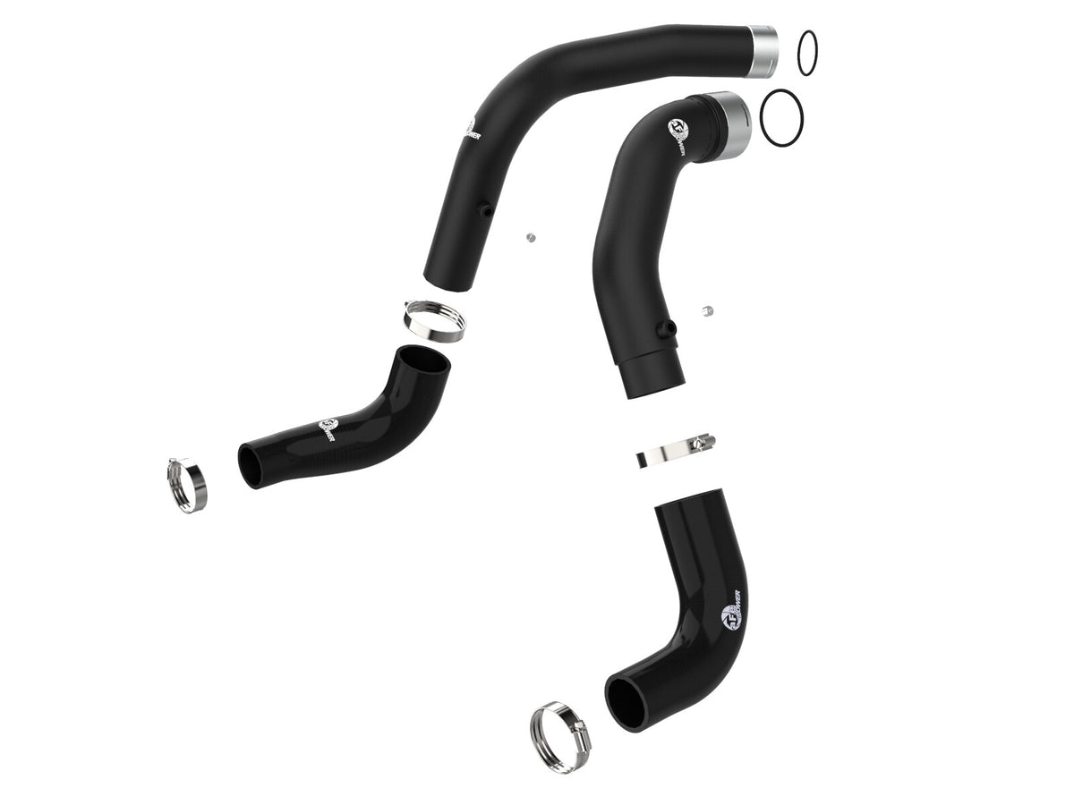 BladeRunner 3 Inch Aluminum Hot and Cold Charge Pipe Kit Black Jeep Wrangler (Jl) 20-23 V6-3.0L (td) EcoDiesel aFe Power-1