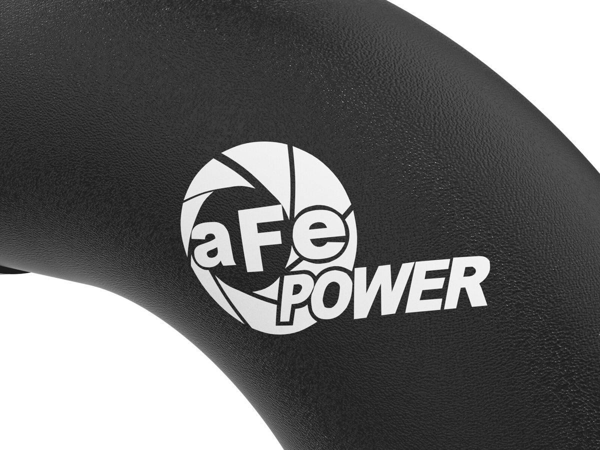 BladeRunner 3 Inch Aluminum Hot Charge Pipe Black GM Diesel Trucks 20-26 V8-6.6L (td) aFe Power-2