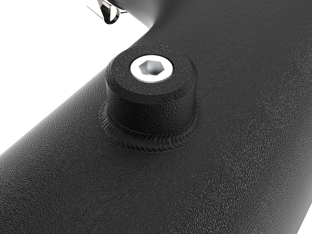 BladeRunner 3 Inch Aluminum Hot Charge Pipe Black GM Diesel Trucks 20-26 V8-6.6L (td) aFe Power-3