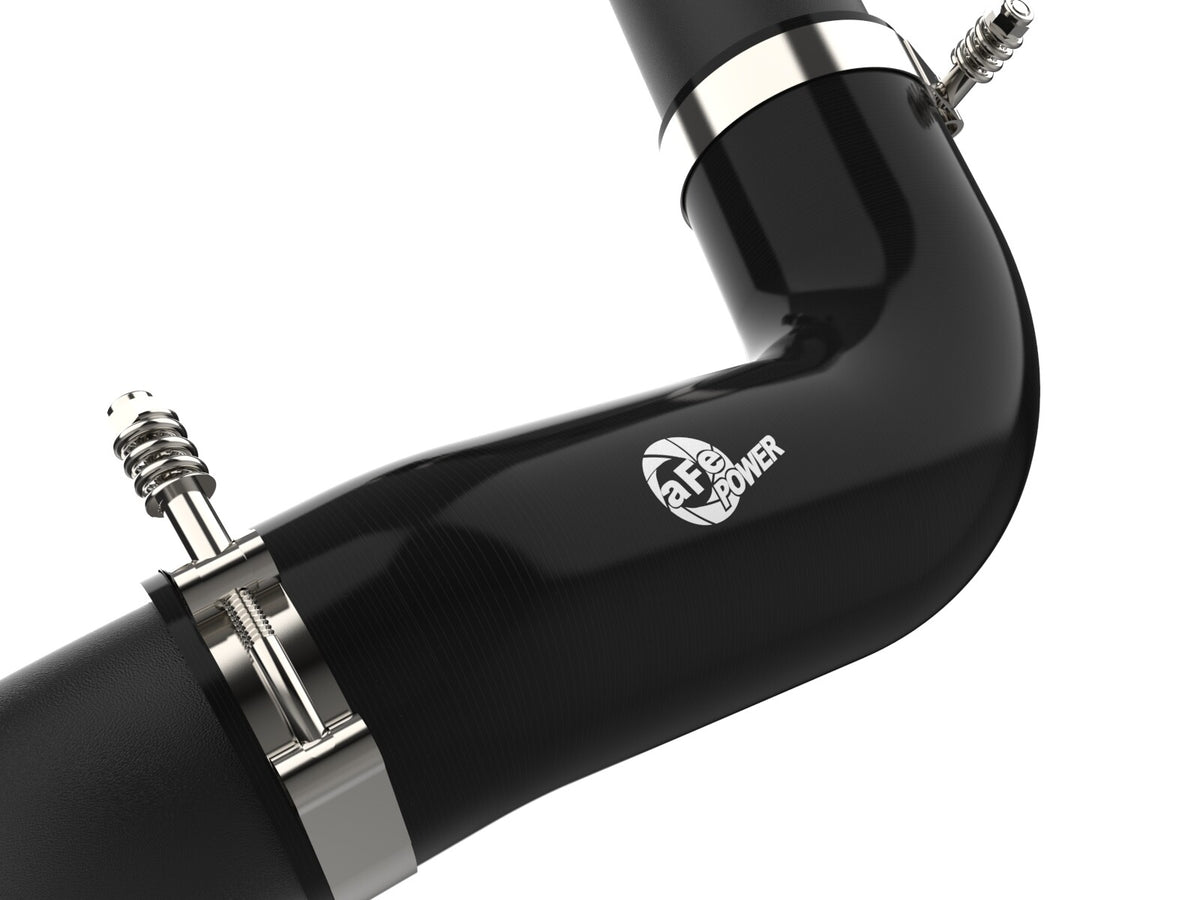 BladeRunner 3 Inch Aluminum Hot Charge Pipe Black GM Diesel Trucks 20-26 V8-6.6L (td) aFe Power-4