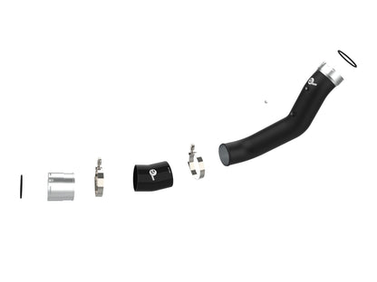BladeRunner 3-1/2 Inch Aluminum Cold Charge Pipe Black GM Diesel Trucks 20-23 V8-6.6L (td) aFe Power-1