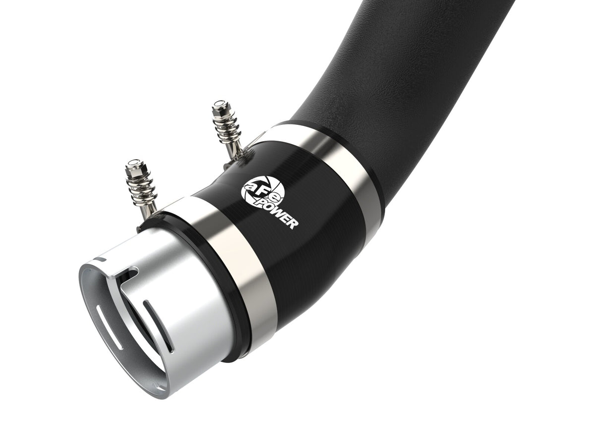 BladeRunner 3-1/2 Inch Aluminum Cold Charge Pipe Black GM Diesel Trucks 20-23 V8-6.6L (td) aFe Power-4