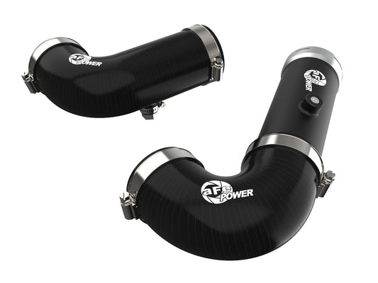 BladeRunner 3 Inch & 3-1/2 Inch Aluminum Hot and Cold Charge Pipe Kit Black GM Trucks/SUVs 20-26 L6-3.0L (td) LM2/LZ0 aFe Power
