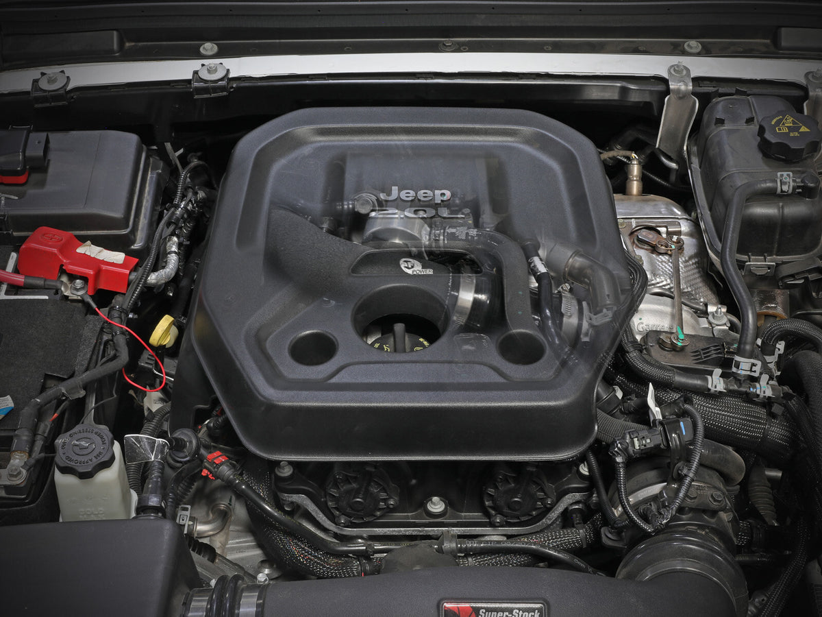 BladeRunner 2-1/2 Inch Aluminum Hot Charge Pipe Black Jeep Wrangler (Jl) 18-23 L4-2.0L (t) aFe Power-5