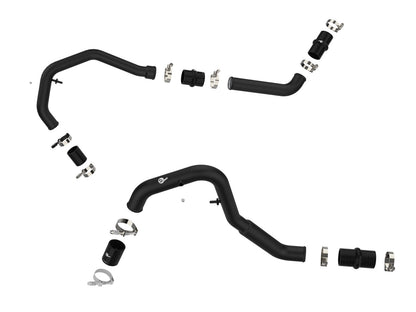 BladeRunner 2 Inch to 2-1/2 Inch Aluminum Hot Charge Pipe Black Ford F-150 21-24 V6-2.7L (tt) aFe Power-1