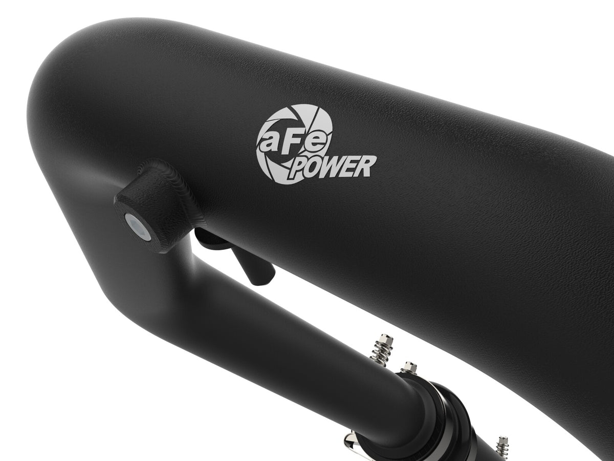 BladeRunner 2 Inch to 2-1/2 Inch Aluminum Hot Charge Pipe Black Ford F-150 21-24 V6-2.7L (tt) aFe Power-2
