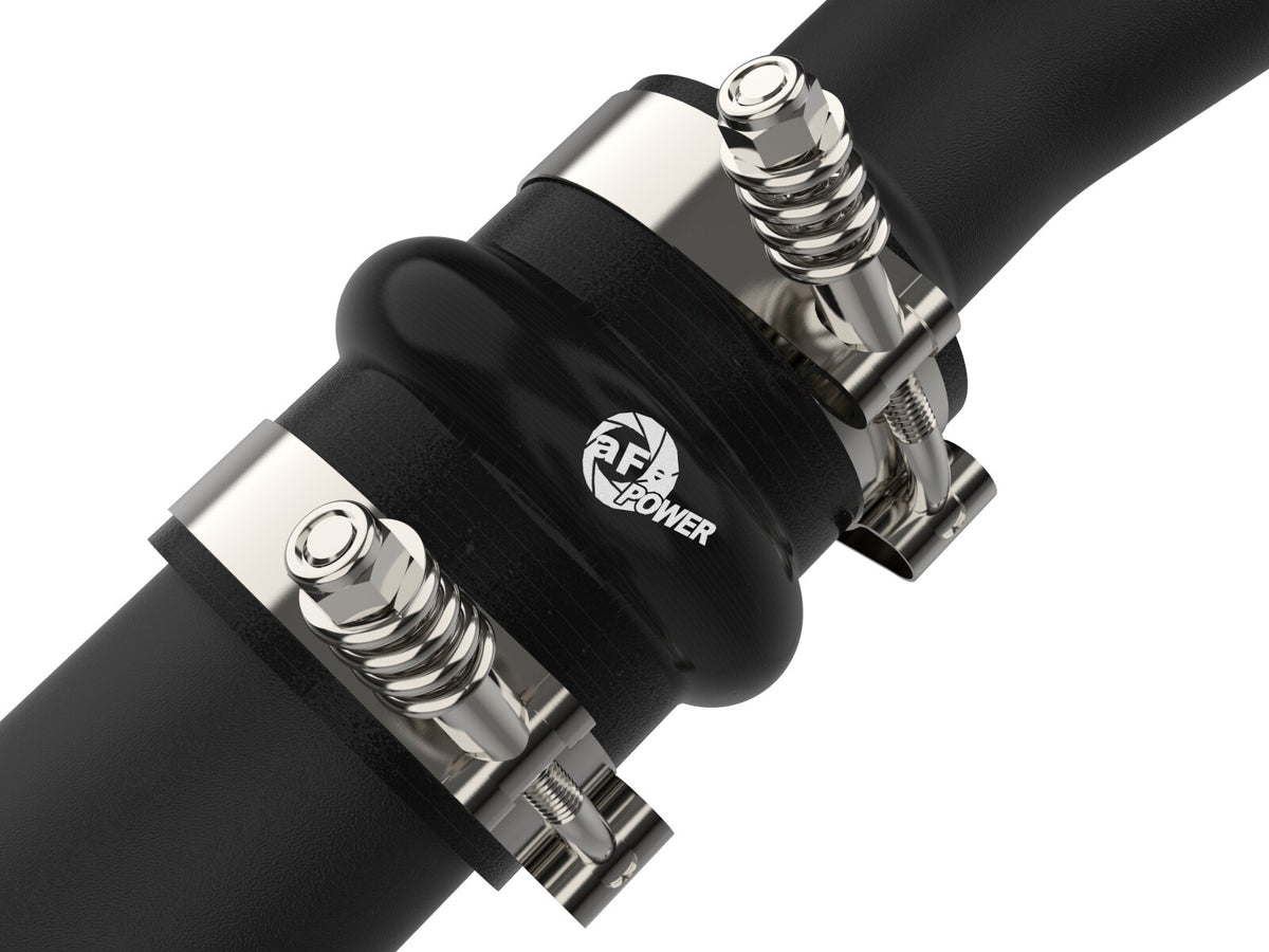 BladeRunner 2 Inch to 2-1/2 Inch Aluminum Hot Charge Pipe Black Ford F-150 21-24 V6-2.7L (tt) aFe Power-3