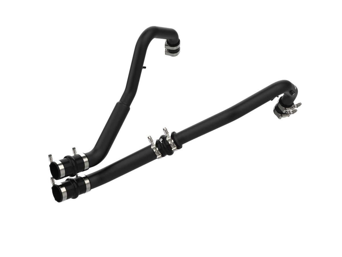 BladeRunner 2 Inch to 2-1/2 Inch Aluminum Hot Charge Pipe Black Ford F-150 21-24 V6-2.7L (tt) aFe Power-4