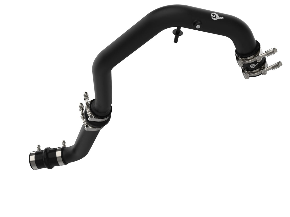 BladeRunner 2 Inch to 2-1/2 Inch Aluminum Hot Charge Pipe Black Ford F-150 21-24 V6-2.7L (tt) aFe Power-5