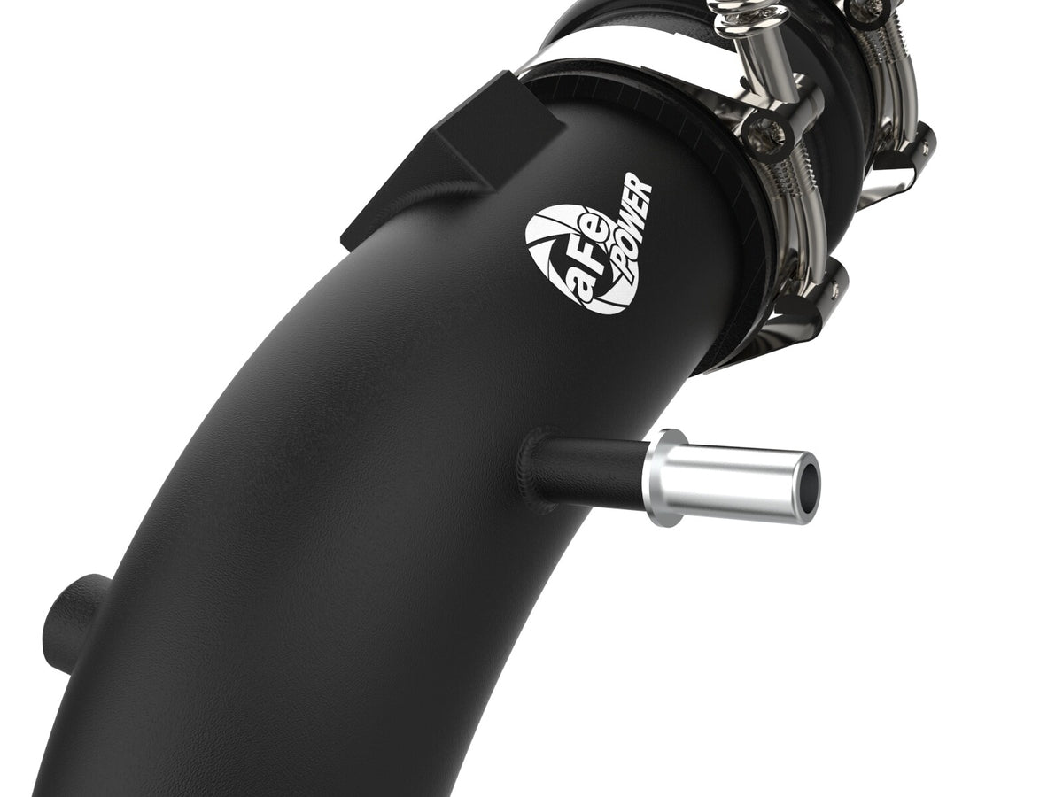 BladeRunner 3-1/2 Inch to 2-3/4 Inch Aluminum Cold Charge Pipe Black Ford F-150 21-26 V6-2.7L (tt) aFe Power-2