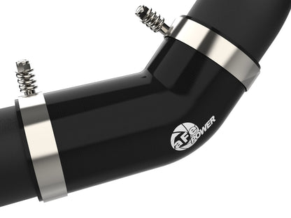 BladeRunner 2-1/2 Inch & 3 Inch Aluminum Hot and Cold Charge Pipe Kit Black Ram 1500 16-19 V6-3.0L (td) aFe Power-4