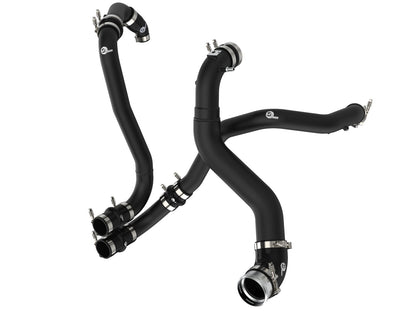 BladeRunner 3 Inch Aluminum Hot and Cold Charge Pipe Kit Black Ford F-150/Raptor 21-26 V6-3.5L (tt) aFe Power