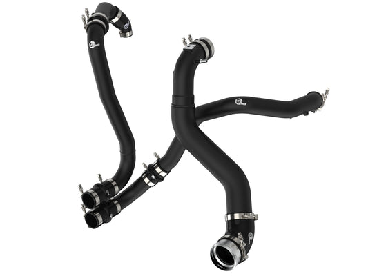 BladeRunner 3 Inch Aluminum Hot and Cold Charge Pipe Kit Black Ford F-150/Raptor 21-26 V6-3.5L (tt) aFe Power