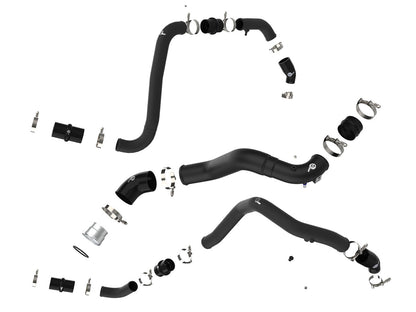 BladeRunner 3 Inch Aluminum Hot and Cold Charge Pipe Kit Black Ford F-150/Raptor 21-26 V6-3.5L (tt) aFe Power-1