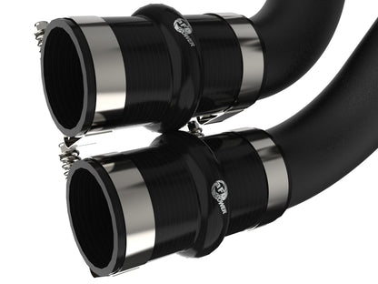 BladeRunner 3 Inch Aluminum Hot and Cold Charge Pipe Kit Black Ford F-150/Raptor 21-26 V6-3.5L (tt) aFe Power-5