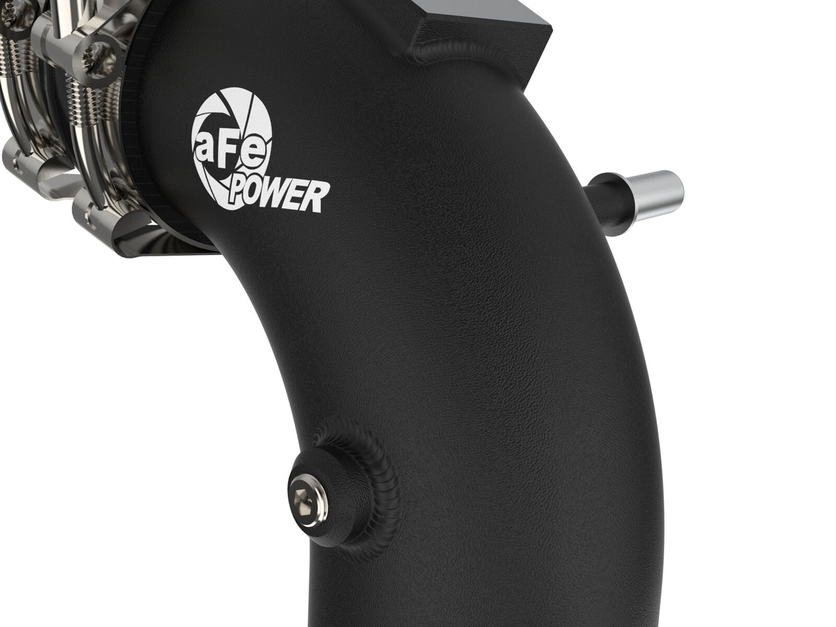 BladeRunner 3 Inch Aluminum Hot and Cold Charge Pipe Kit Black Ford F-150/Raptor 21-26 V6-3.5L (tt) aFe Power-6