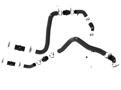 BladeRunner 3 Inch Aluminum Hot Charge Pipe Black Ford F-150/Raptor 21-26 V6-3.5L (tt) aFe Power-1