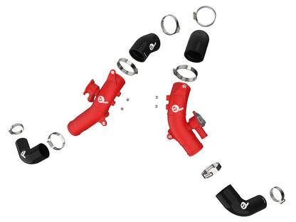 BladeRunner 2-1/2 Inch Aluminum Hot Charge Pipe Red Toyota Land Cruiser (J300) 22-26 V6-3.4L (tt) aFe Power-1