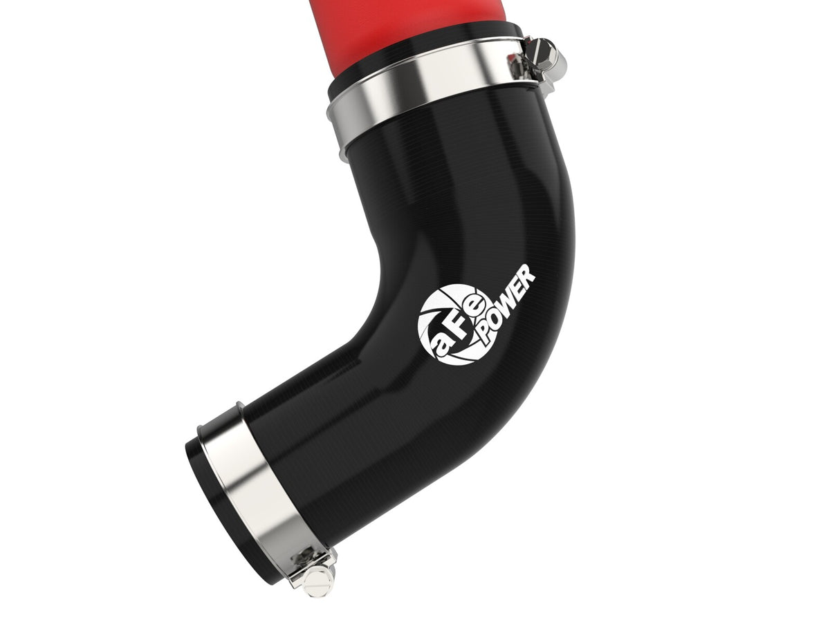 BladeRunner 2-1/2 Inch Aluminum Hot Charge Pipe Red Toyota Land Cruiser (J300) 22-26 V6-3.4L (tt) aFe Power-4