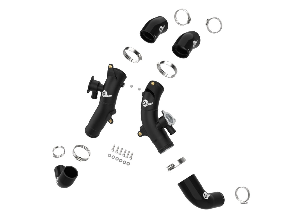 BladeRunner 2-1/2 Inch Aluminum Hot Charge Pipe Black Toyota Tundra 22-26 V6-3.4L (tt) aFe Power-1