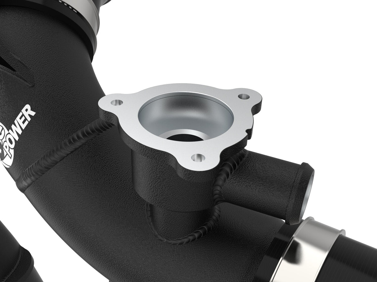BladeRunner 2-1/2 Inch Aluminum Hot Charge Pipe Black Toyota Tundra 22-26 V6-3.4L (tt) aFe Power-3