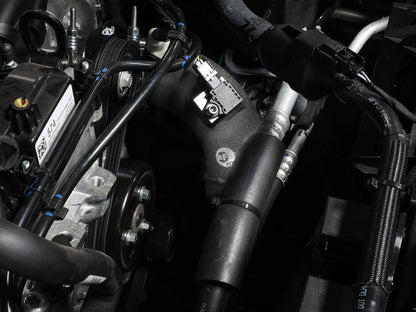 BladeRunner 3 Inch Aluminum Cold Charge Pipe Black Ford Bronco 21-24/Ranger 2024 L4-2.3L (t) aFe Power-4