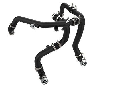 BladeRunner 2-1/4 Inch & 2-3/4 Inch Aluminum Hot and Cold Charge Pipe Kit Black Ford Bronco 21-26 V6-2.7L (tt) aFe Power
