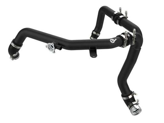 BladeRunner 2-1/4 Inch & 2-1/2 Inch Aluminum Hot Charge Pipe Black Ford Bronco 21-26 V6-2.7L (tt) aFe Power