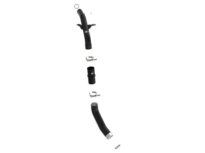 BladeRunner 2-1/2 Inch & 3 Inch Aluminum Hot Charge Pipe Black Ram 1500 20-22 V6-3.0L (td) aFe Power-1