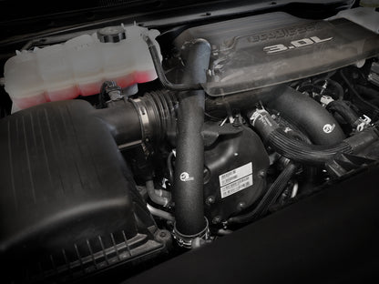 BladeRunner 2-1/2 Inch & 3 Inch Aluminum Hot Charge Pipe Black Ram 1500 20-22 V6-3.0L (td) aFe Power-5