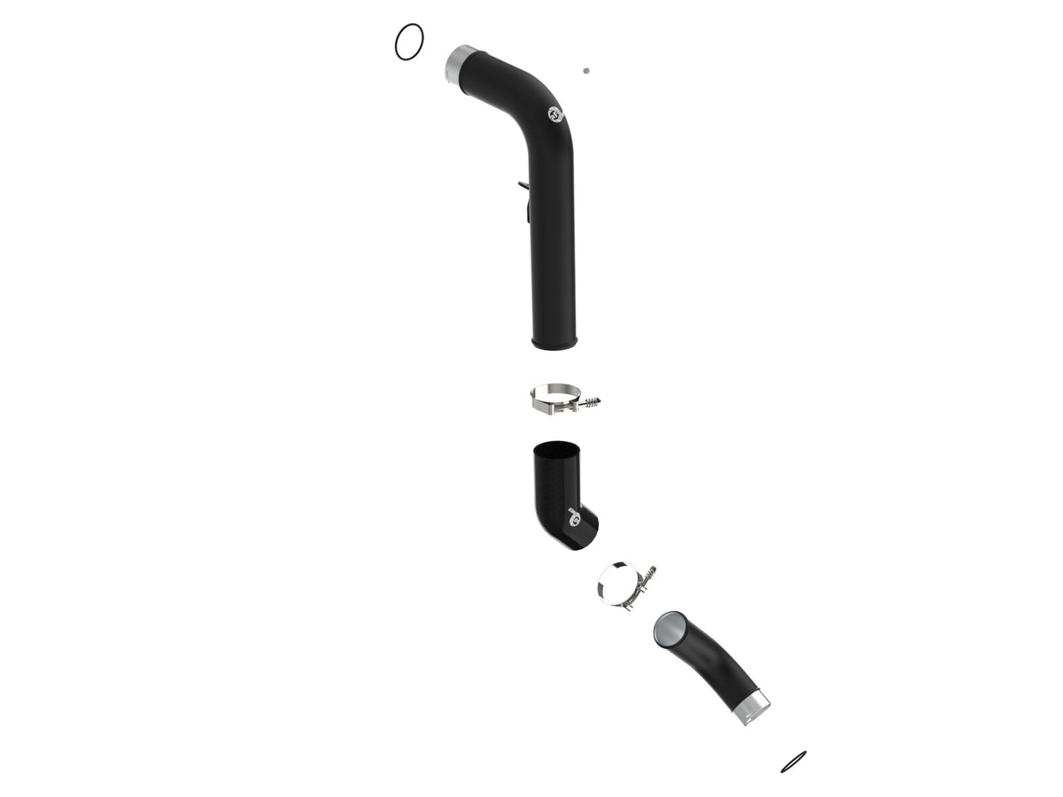 BladeRunner 3 Inch Aluminum Cold Charge Pipe Black Ram 1500 20-22 V6-3.0L (td) aFe Power-1