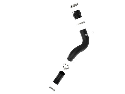 BladeRunner 3-1/2 Inch Aluminum Cold Charge Pipe Black Ram Diesel Trucks 19-23 L6-6.7L (td) aFe Power-1