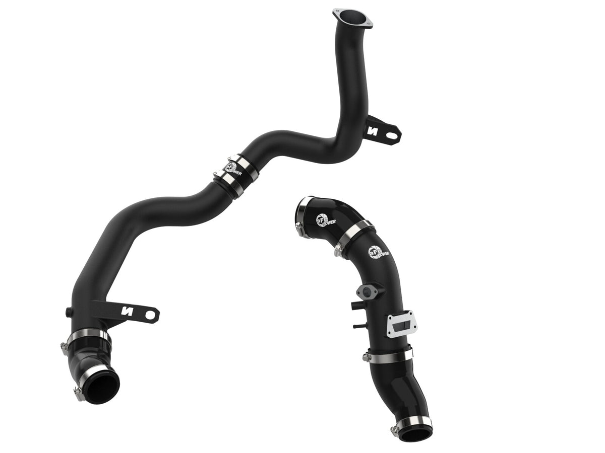 BladeRunner Aluminum Hot and Cold Charge Pipe Kit Black Hyundai Kona N 22-23 L4-2.0L (t) aFe Power