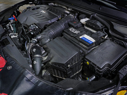BladeRunner Aluminum Hot and Cold Charge Pipe Kit Black Hyundai Kona N 22-23 L4-2.0L (t) aFe Power-6