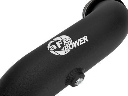 BladeRunner Aluminum Hot and Cold Charge Pipe Kit Black Ford Explorer St 22-24 V6-3.0L (tt) aFe Power-2