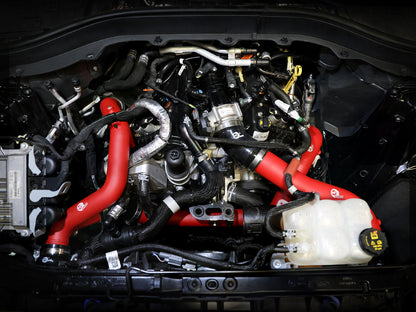BladeRunner 2-1/4 Inch to 2-3/4 Inch Aluminum Hot Charge Pipe Black Ford Explorer St 22-24 V6-3.0L (tt) aFe Power-5